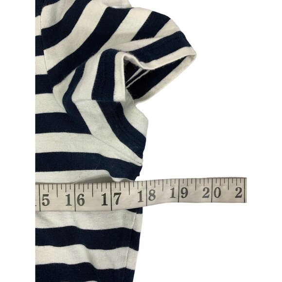 Tommy Hilfiger Women's Navy Blue & White T-shirt - Picture 5 of 6